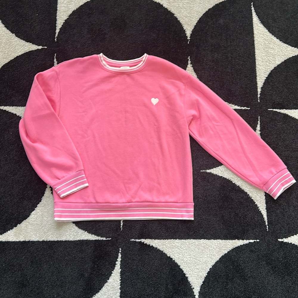 Embroidered Heart crewneck sweatshirt